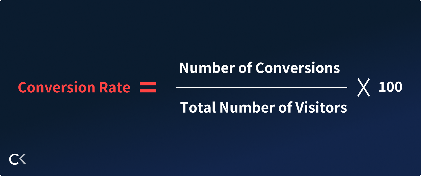 How to calculate conversion rate